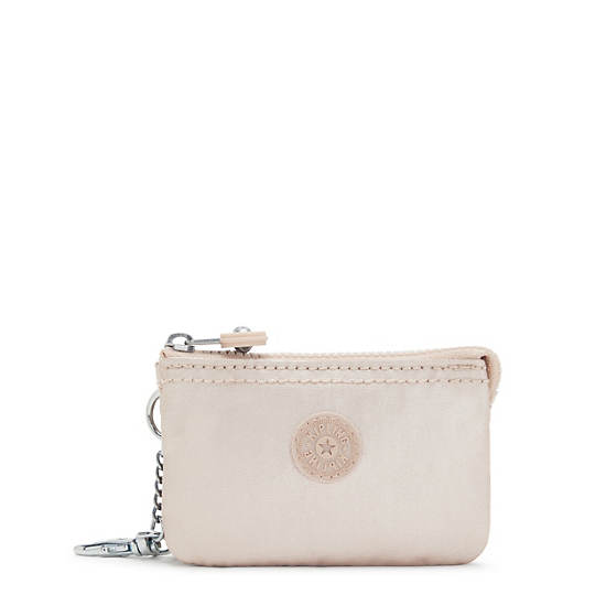 Kipling Creativity Mini Pouch Metallic Keychain Vesker Hvite | NO 1111TC